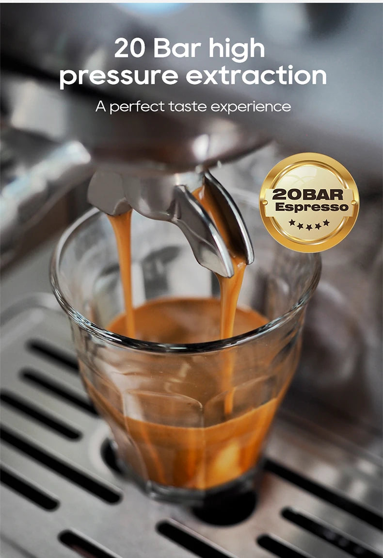 Semi Automatic Espresso Coffee Machine Temperature Cold/Hot Coffee Maker