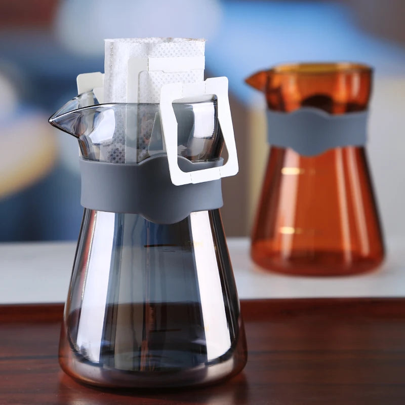 High Borosilicate Glass Hand Pour Over Coffee Pot Brewed Coffee Pot Glass