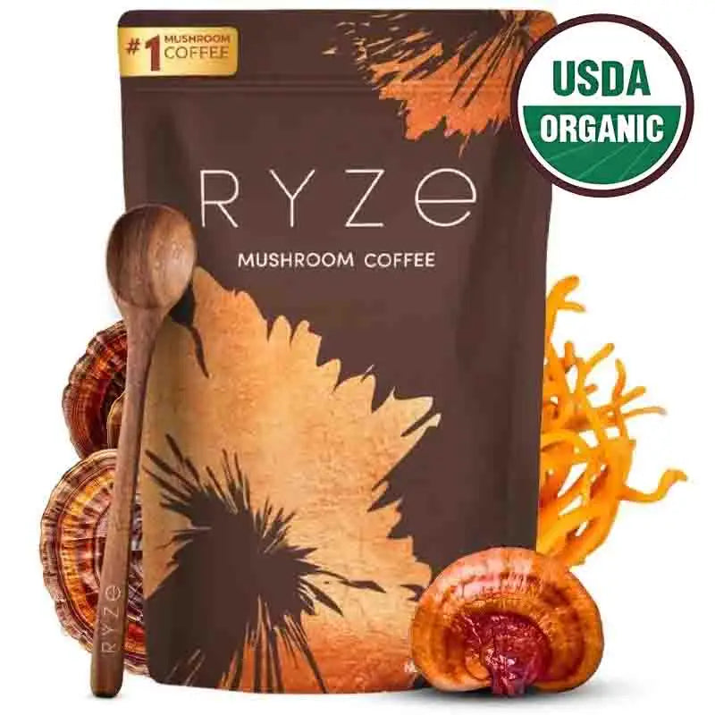 Organic Mushroom Coffee  Shiitake Cordyceps Supports Immune Energy