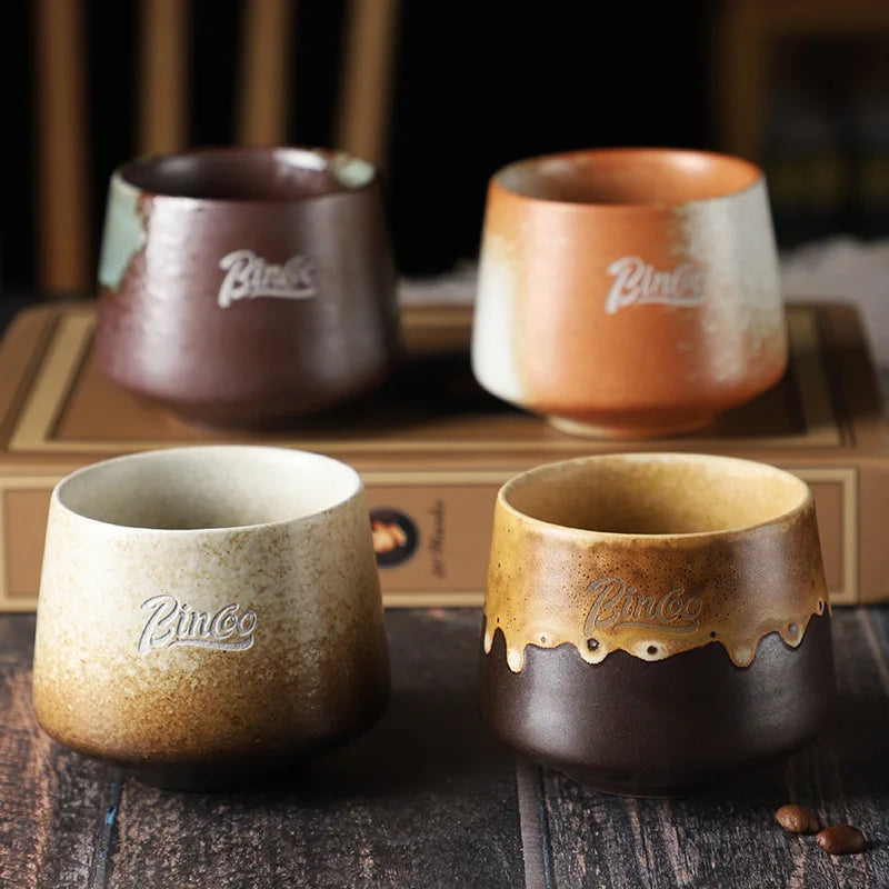 Luxury Retro Mugs Ceramic Coffee Cups Handmade Latte & Matcha Kung Fu Tea