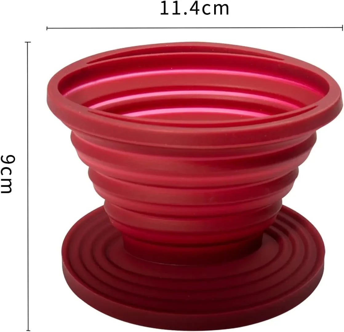 Collapsible Coffee Filter Silicone Coffee Maker Reusable Coffee Dripper Brewed