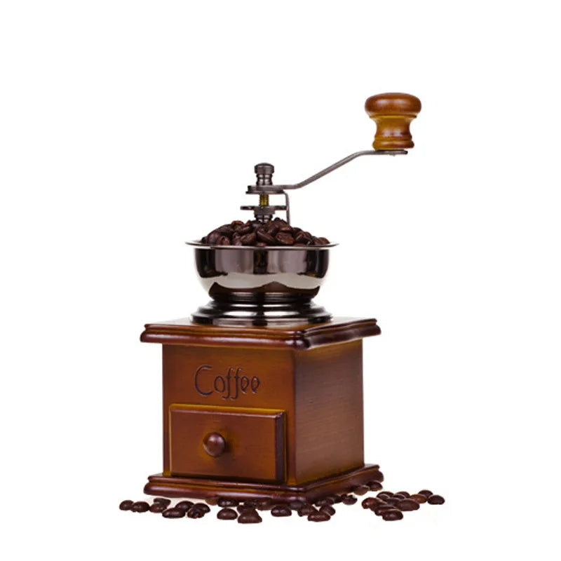 Manual Coffee Grinder Classic Italian Style Hand Crank Mill with Grinding Machine