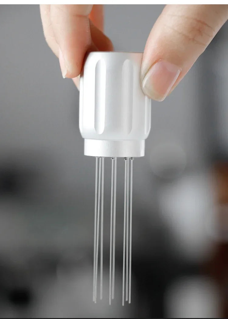 Magnetic Coffee Cloth Powder Needle 304 Stainless Steel Coffee Powder Tools