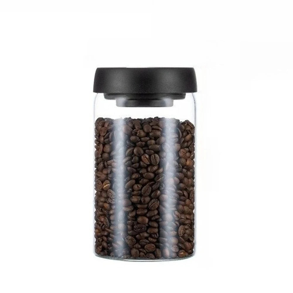 Coffee Container Glass Coffee Bean Storage Container with Lids for Spices