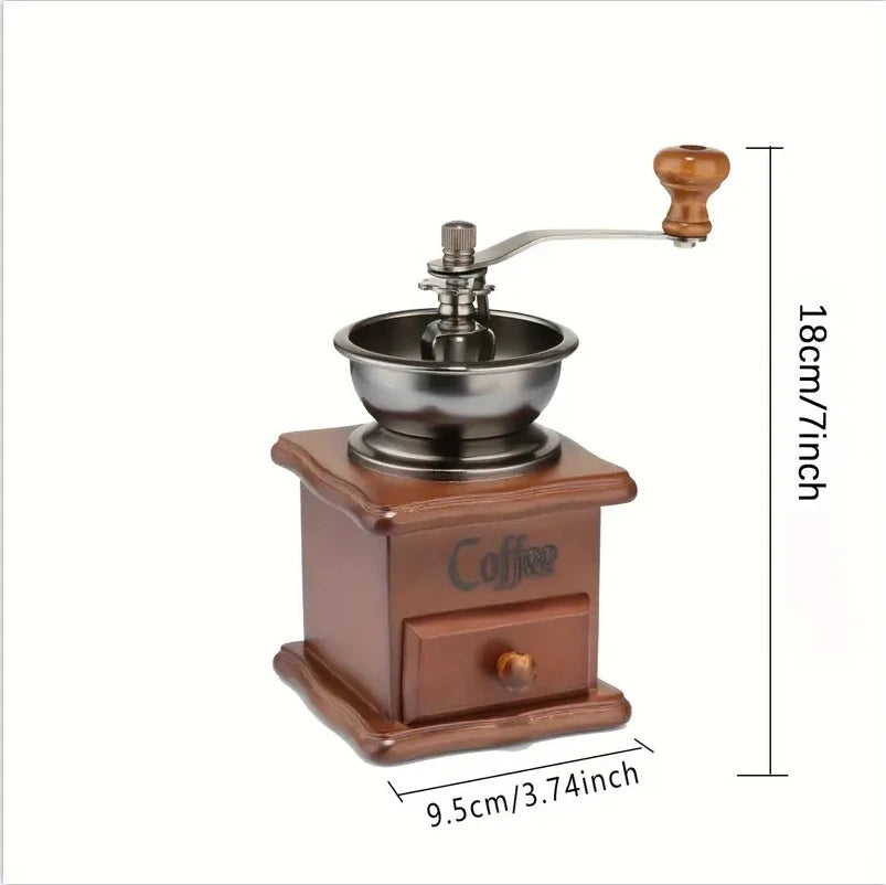 Manual Coffee Grinder Classic Italian Style Hand Crank Mill with Grinding Machine