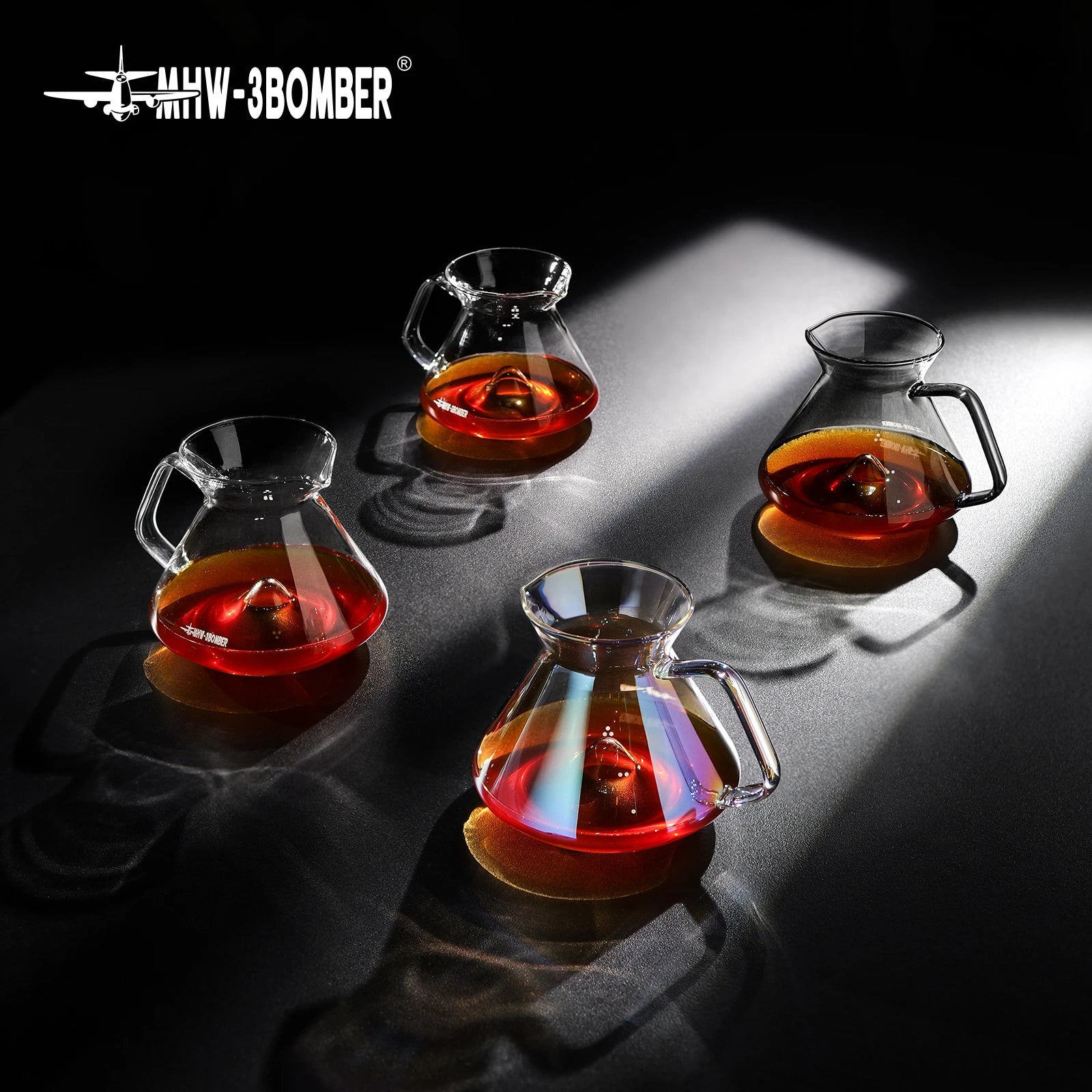 Pour Over Coffee Maker Coffee Server Glass Coffee Dripper for Home Brewing