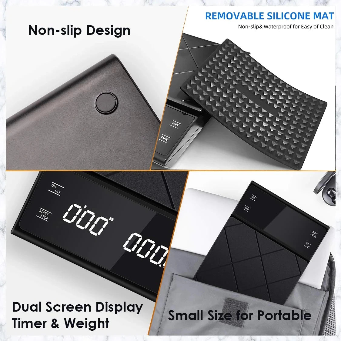 Digital Kitchen Weight Grams Electronic Balance High Precision Coffee Scale