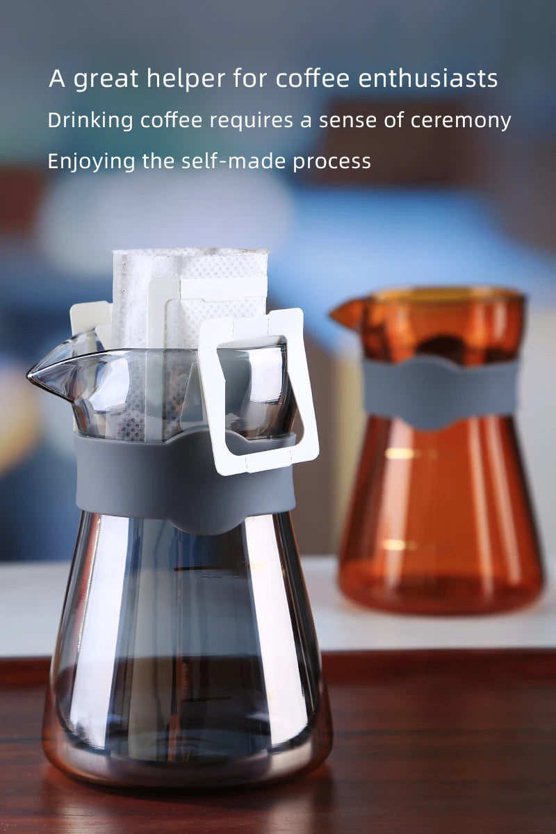 High Borosilicate Glass Hand Pour Over Coffee Pot Brewed Coffee Pot Glass