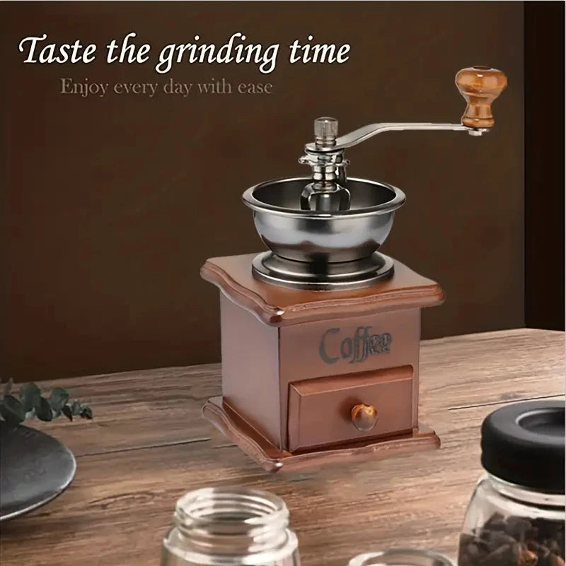 Manual Coffee Grinder Classic Italian Style Hand Crank Mill with Grinding Machine