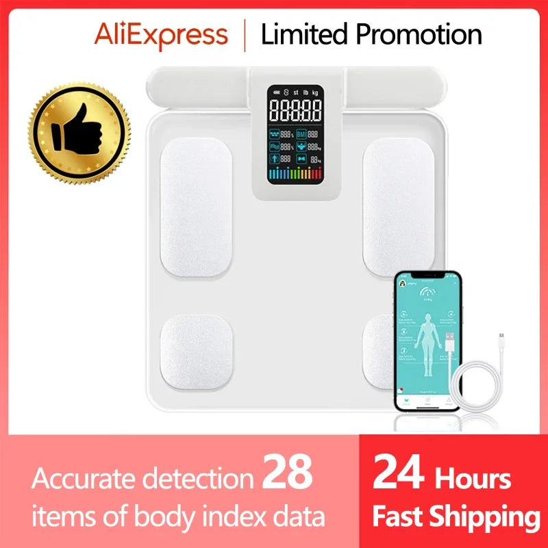 Smart Kitchen Scale Stainless Steel Food Calorie Protein Fat Healthy Cooking