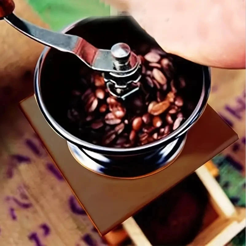 Manual Coffee Grinder Classic Italian Style Hand Crank Mill with Grinding Machine