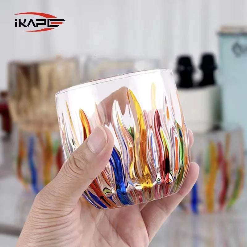 IKAPE Glass Cup Espresso Cup Milk Cup, Coffee and tea tools Kitchen and Bar