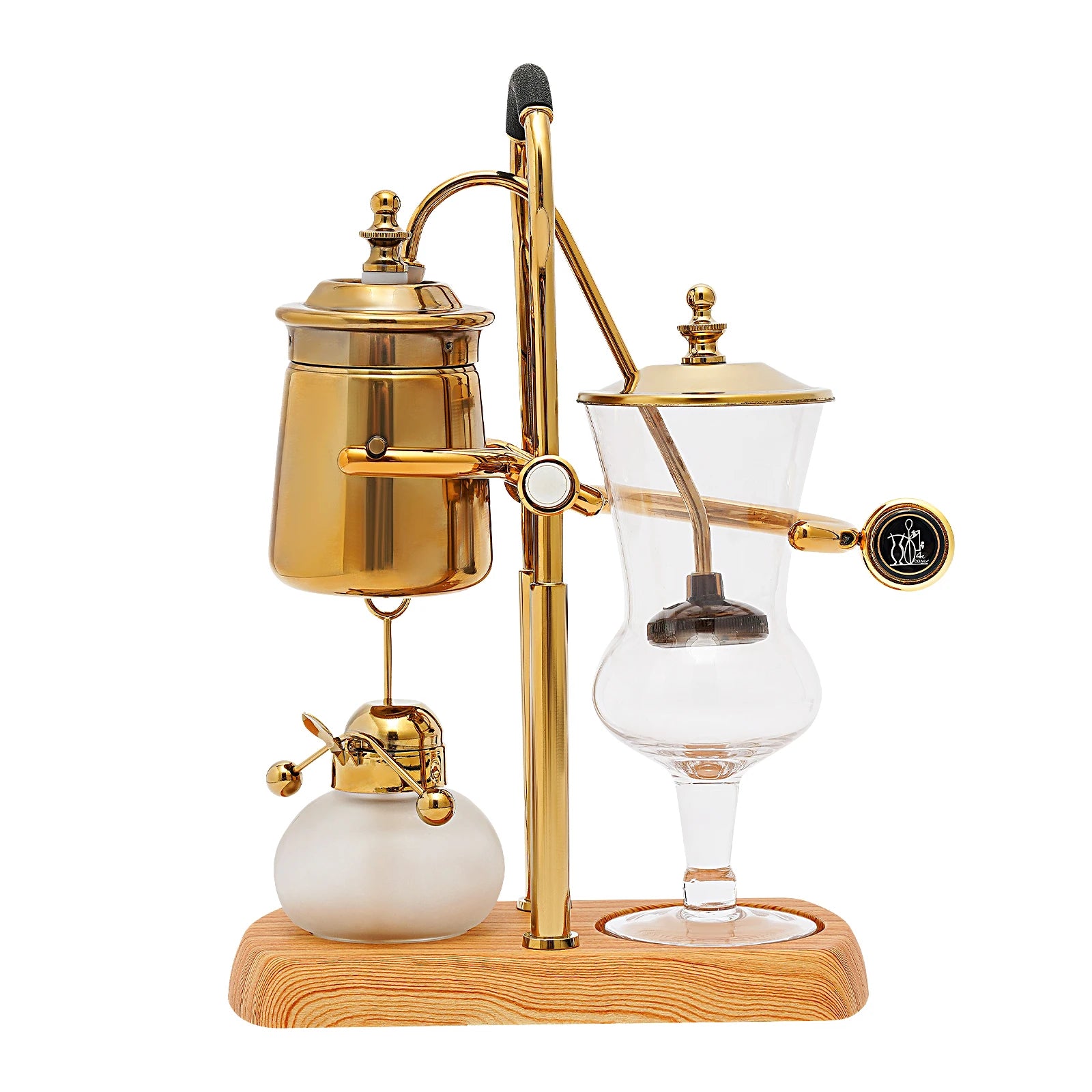 Golden Coffee Maker Siphon Pot Set with Integrated Filter Tea Coffee Brewer