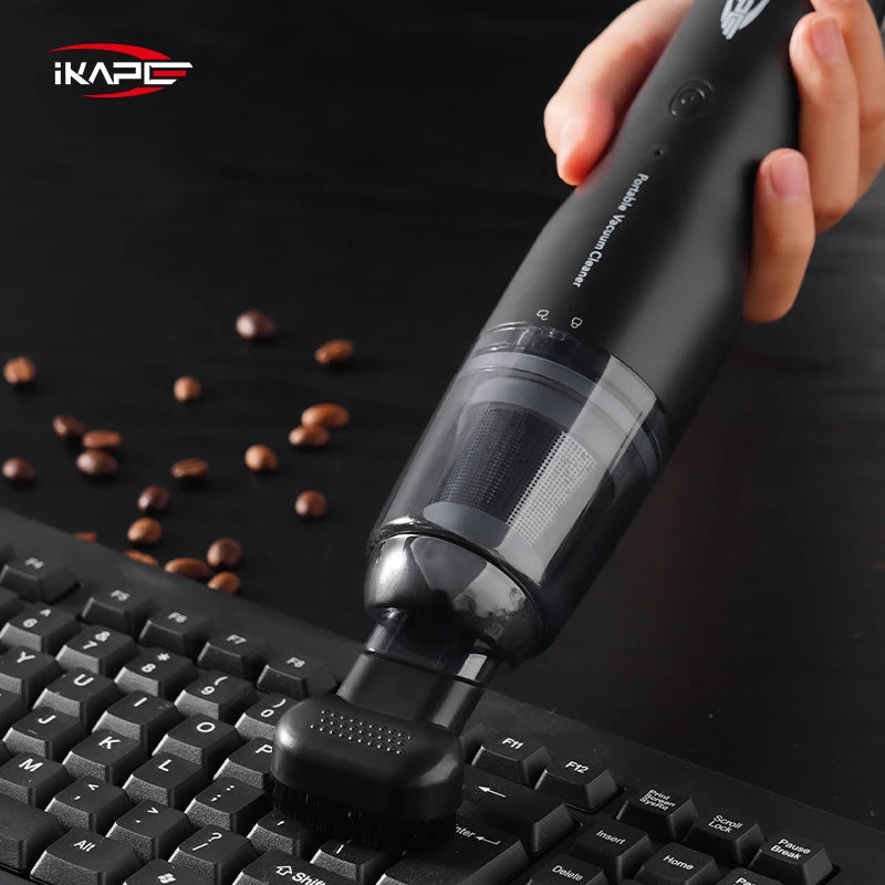 IKAPE Mini Vacuum Cleaner For Coffee Grounds Grinder Battery Barista