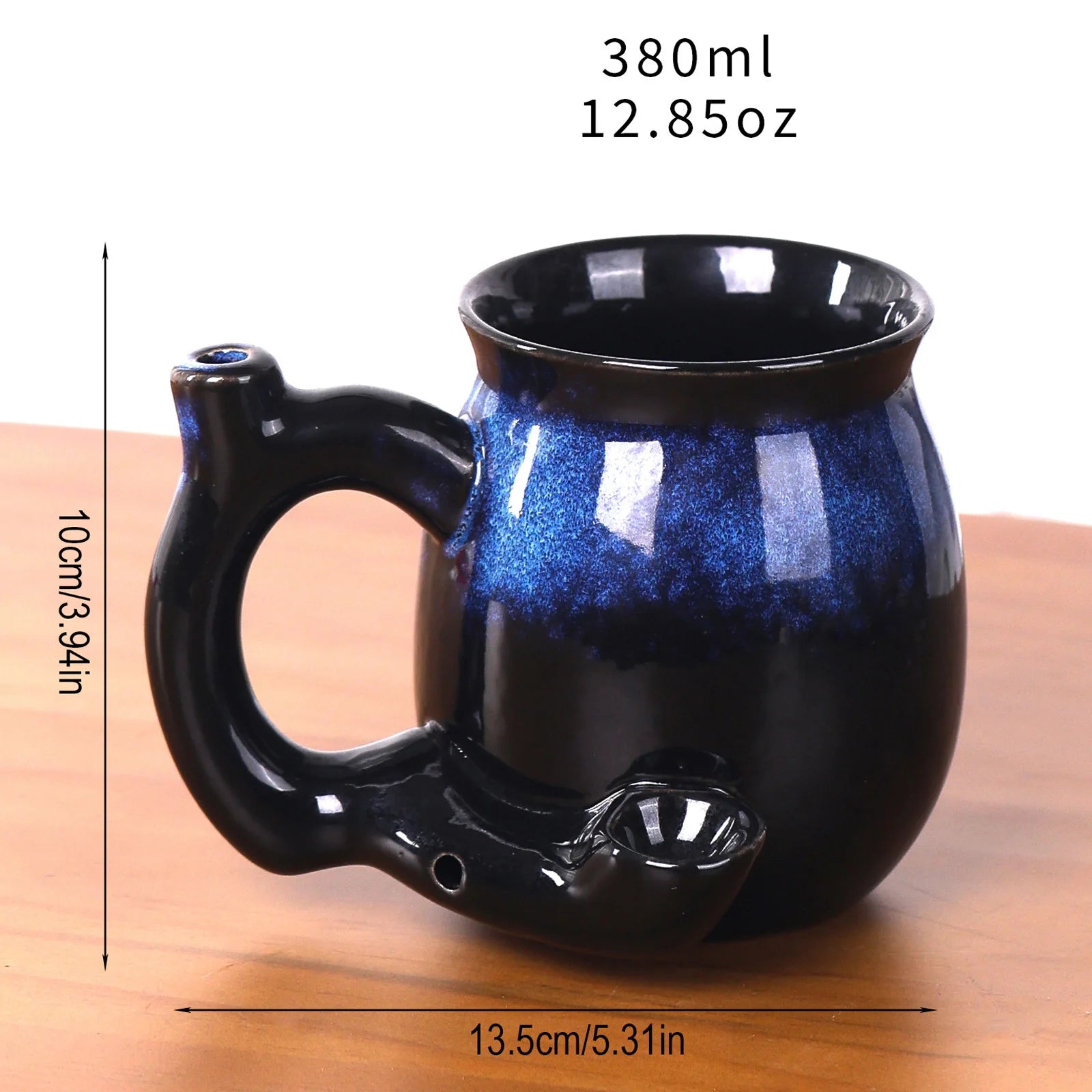 Ceramic Multifunctional Mug Unique Pattern Design 380ml Capacity Coffee