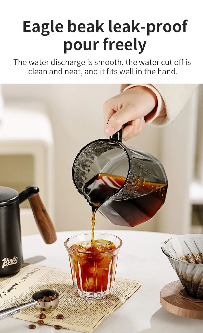 Bincoo Pour Over Coffee Maker Set 800ml Glass Carafe Coffee with Glass Coffee