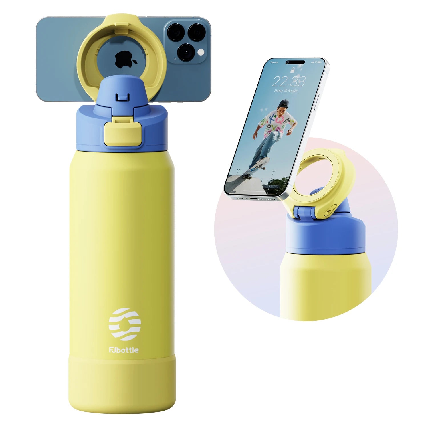Fjbottle Magnetic Thermos Stainless Steel Sports Water Bottle cover Insulation Cup
