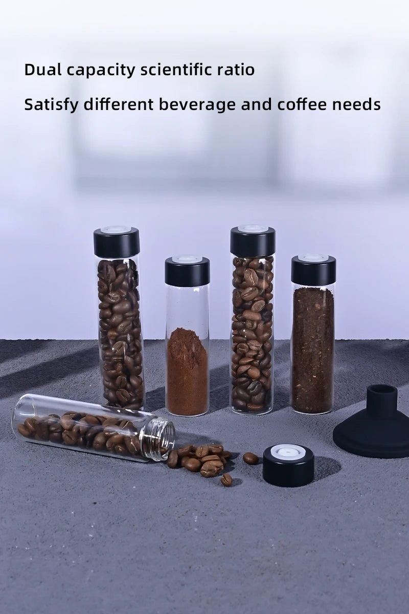 Havmore Coffee Beans Storage Containers Glass Coffee Bean Tube