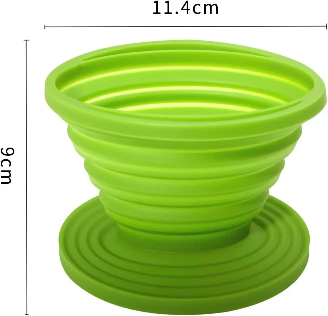 Collapsible Coffee Filter Silicone Coffee Maker Reusable Coffee Dripper Brewed