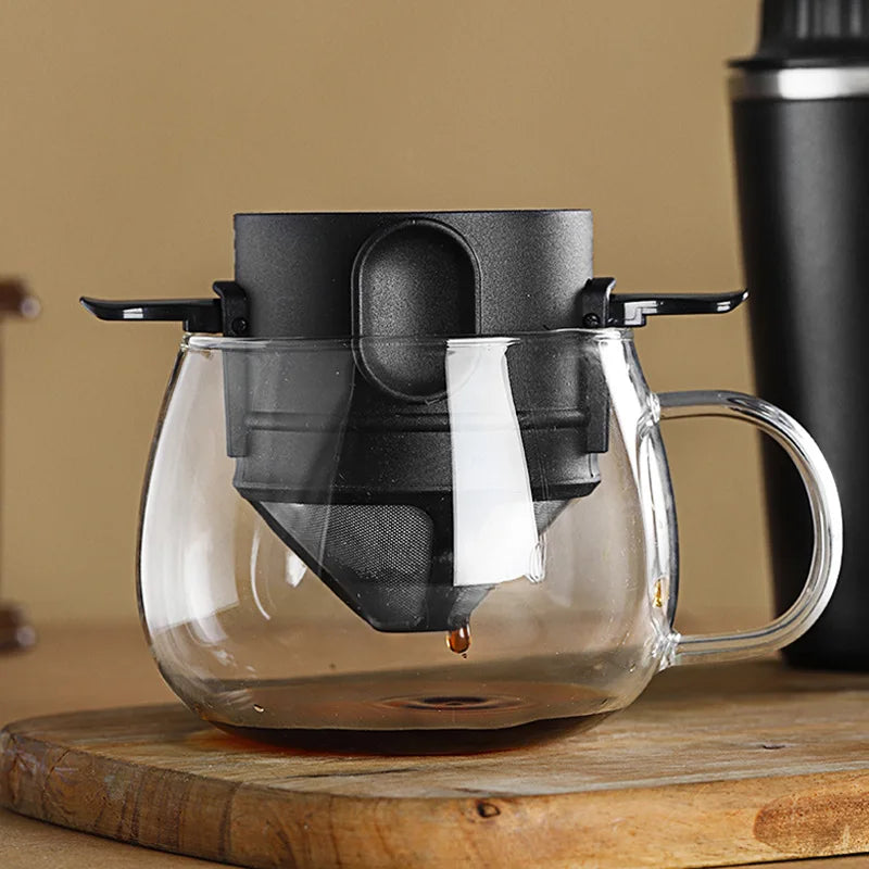 Coffee Filter Drip Coffee Tea Holder Reusable Mug Coffee Dripper Tea Cup Set