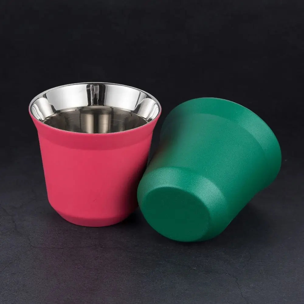 Summer 80ML Espresso Mugs Insulated Double Wall Beer Cups Small Cup