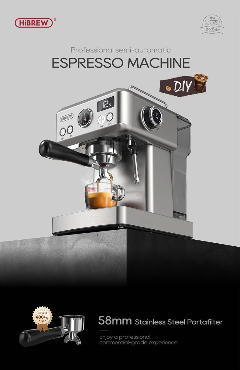 Semi Automatic Espresso Coffee Machine Temperature Cold/Hot Coffee Maker