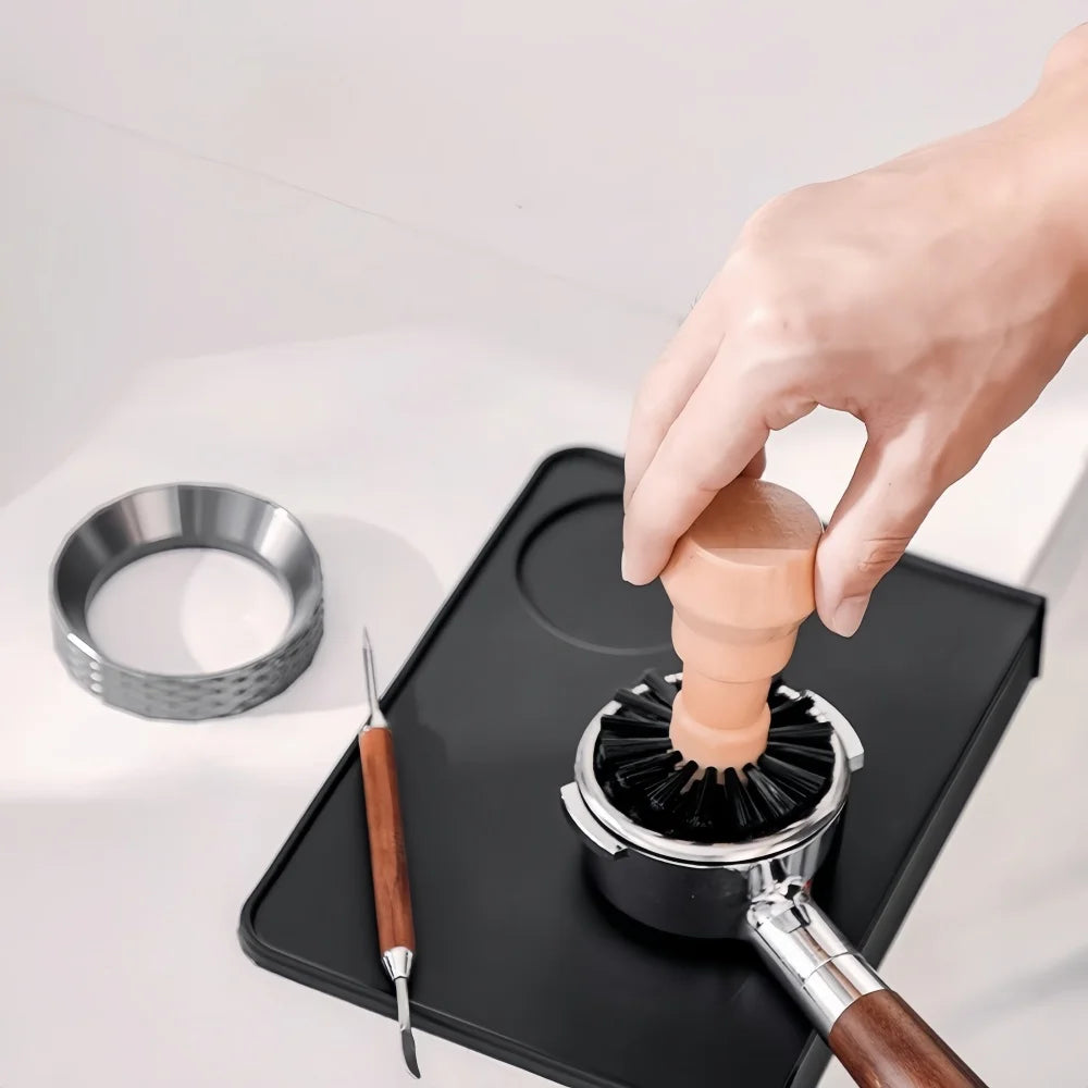 Coffee Machine Handle Cleaning Brush Wooden Handle Easy Clean Accessories