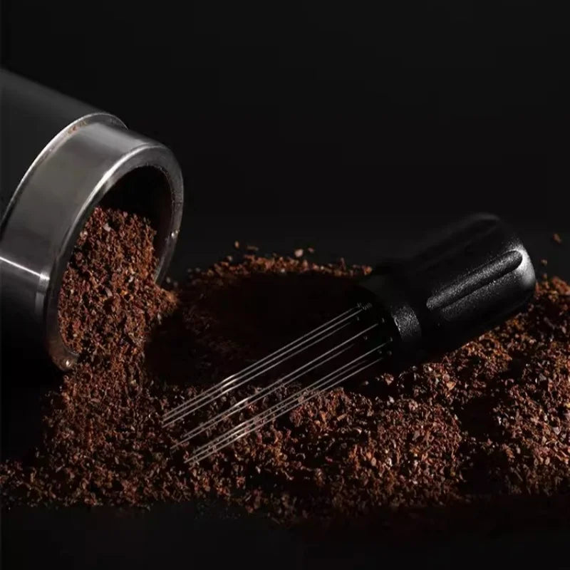 Magnetic Coffee Cloth Powder Needle 304 Stainless Steel Coffee Powder Tools