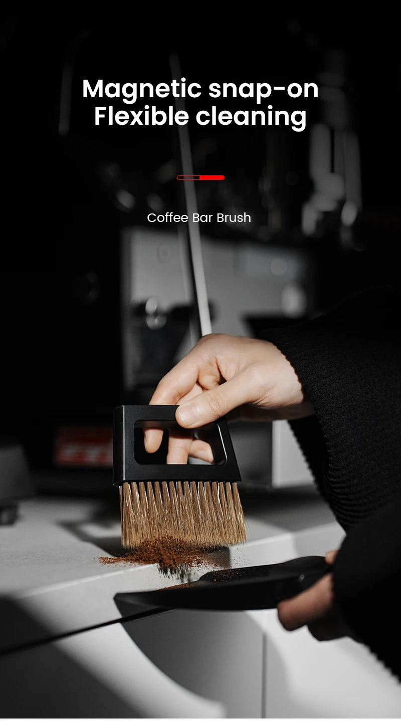 Coffee Bar Brush Magnetic Storage Dustpan & Brush Set Cleaning Tools