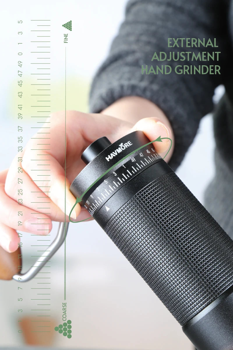 Professional Manual Coffee Grinder Upgrade All-metal Body Portable Grinder