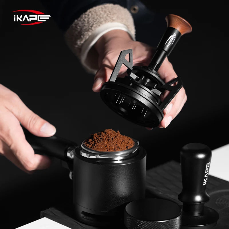 Espresso Rotary WDT Coffee Stirrer with Dosing Funnel & Stand Espress Tool