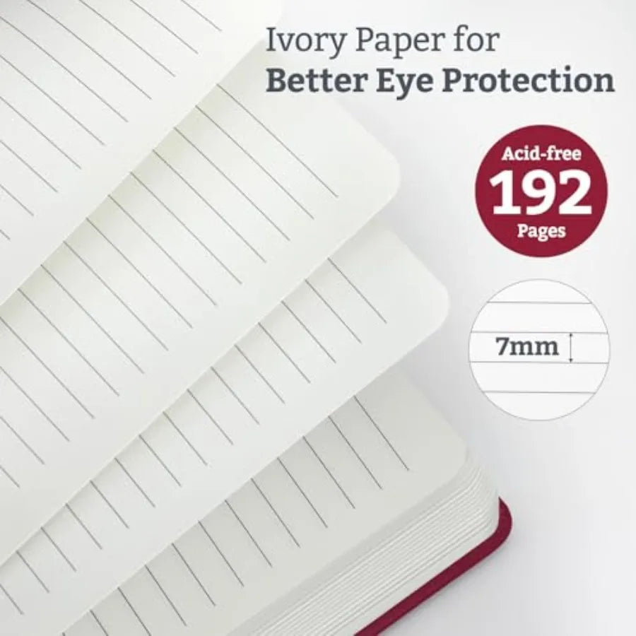 Pack Hardcover Journal Notebook 9 Pages 00Gsm Paper Travel and Daily