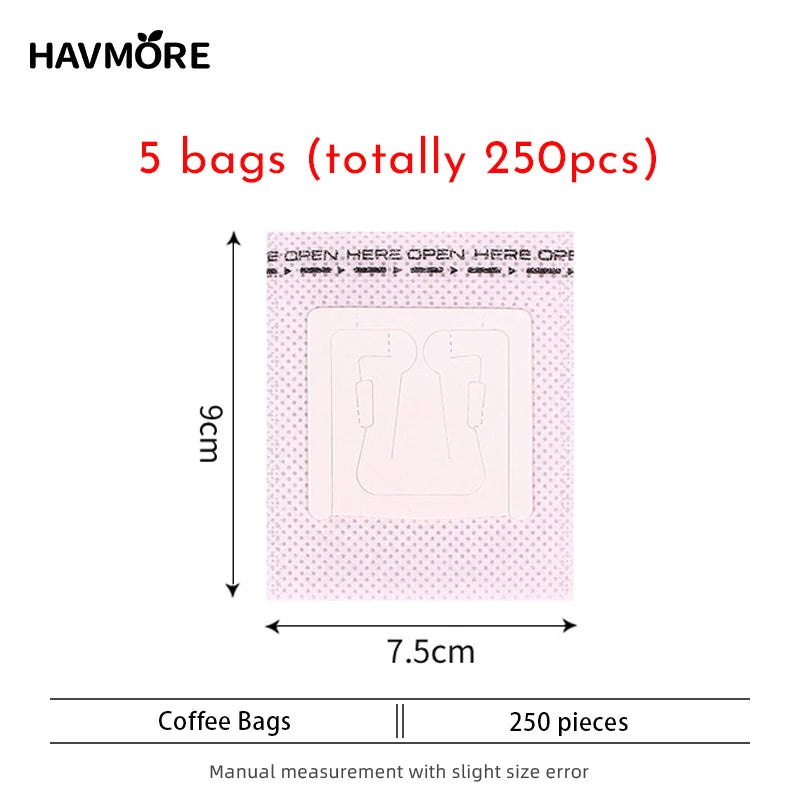 Hanging Ear Coffee Bags Portable Disposable Coffee Drip Filter Bags
