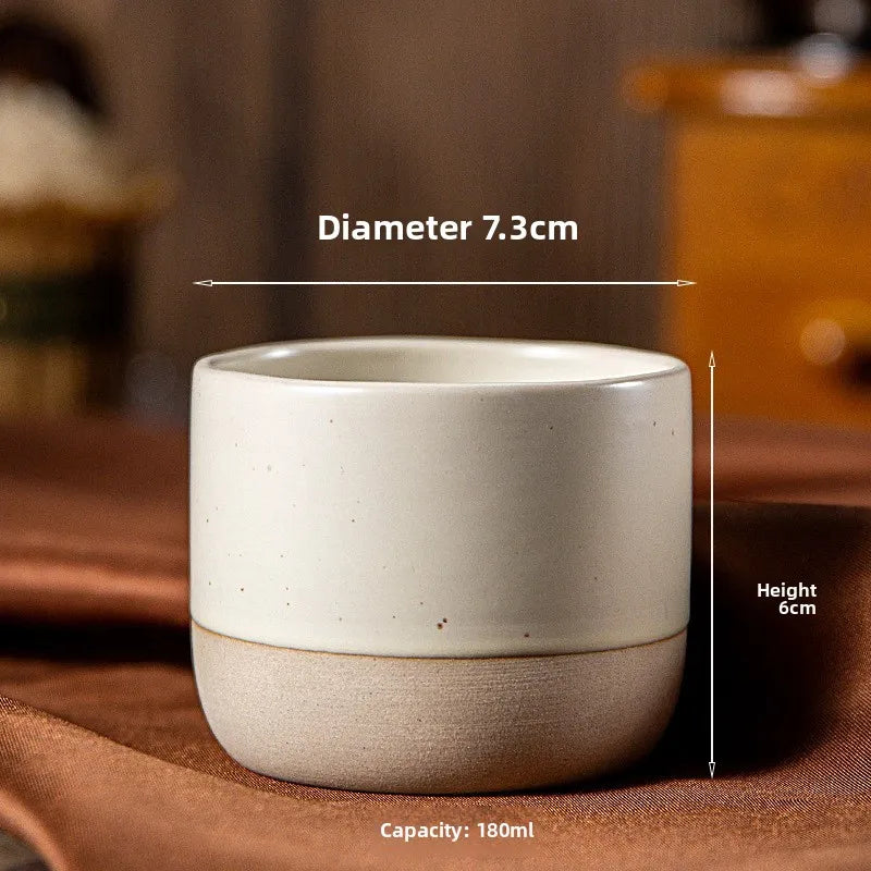 Ceramic Coffee Cup Handmade Ceramic Round Japanese Tea Cup Latte Tea
