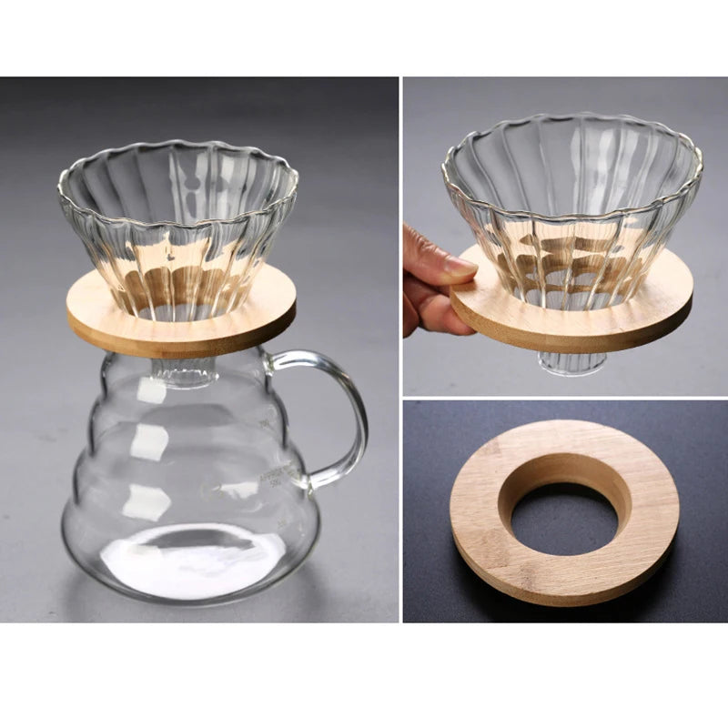 Glass Coffee Pot With Filter Drip Brewing Hot Brewer Cloud Shaped Kettle Coffee