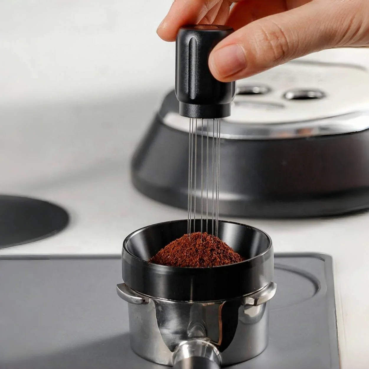 Magnetic Coffee Cloth Powder Needle 304 Stainless Steel Coffee Powder Tools
