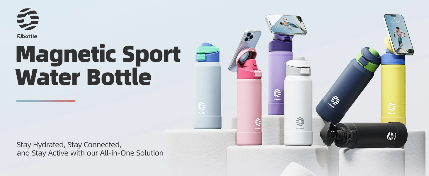 Fjbottle Magnetic Thermos Stainless Steel Sports Water Bottle cover Insulation Cup