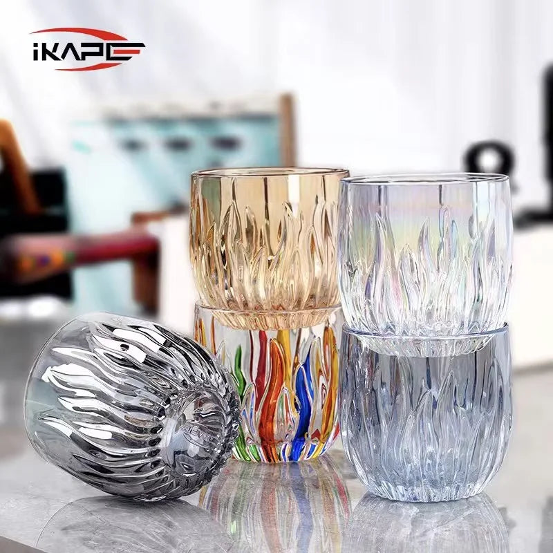 IKAPE Glass Cup Espresso Cup Milk Cup, Coffee and tea tools Kitchen and Bar