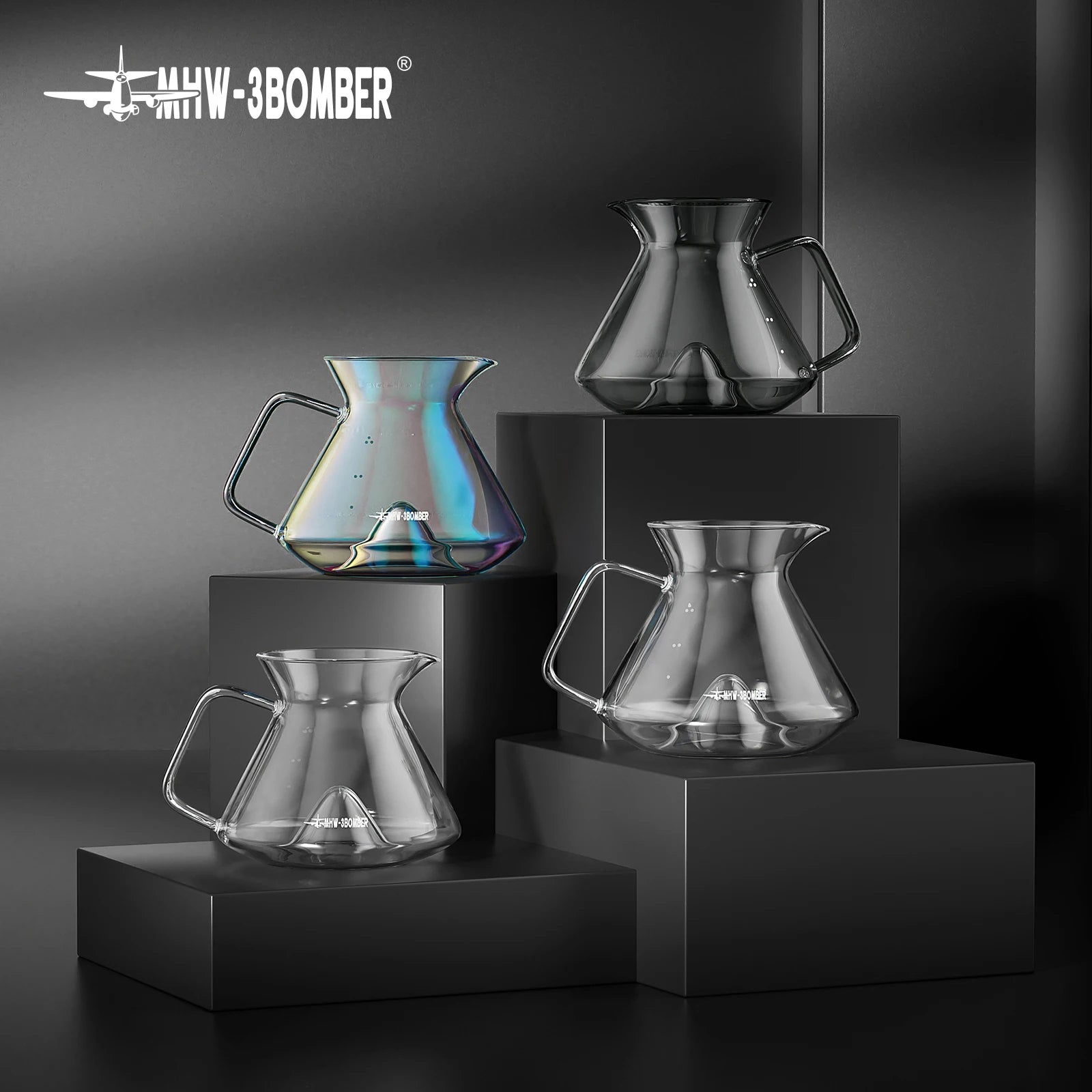 Pour Over Coffee Maker Coffee Server Glass Coffee Dripper for Home Brewing