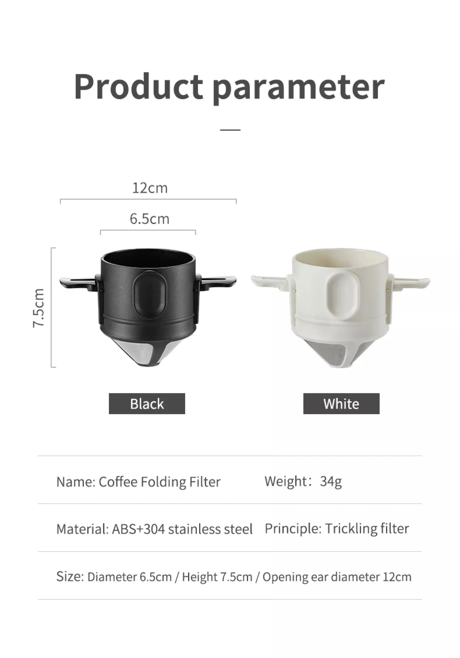 Coffee Filter Drip Coffee Tea Holder Reusable Mug Coffee Dripper Tea Cup Set