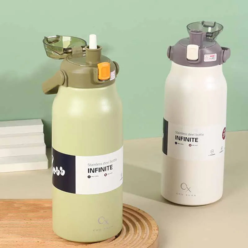 Tumbler Thermo Bottle Large Capacity With Straw  Cup Vacuum Flask Gym