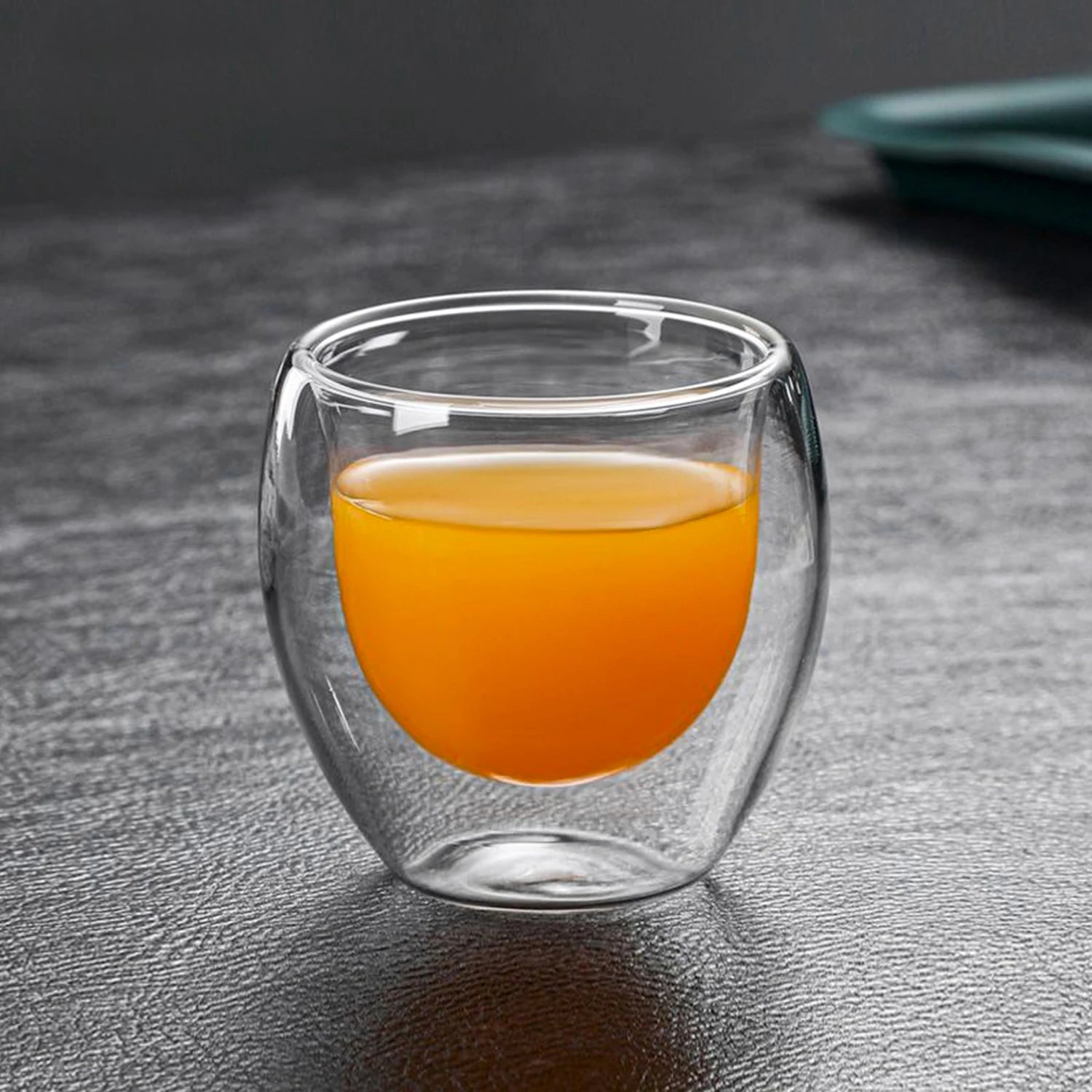 Double Walled Glass Coffee Mugs Insulated Layer Coffee Cups