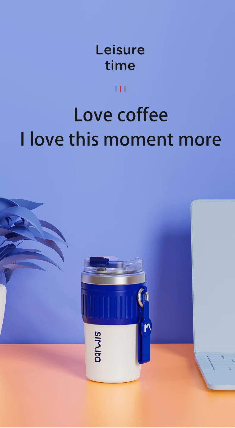 FEIJIAN Stainless Steel Coffee Cup Coffee Mug Thermos Cup Portable Travel Mug