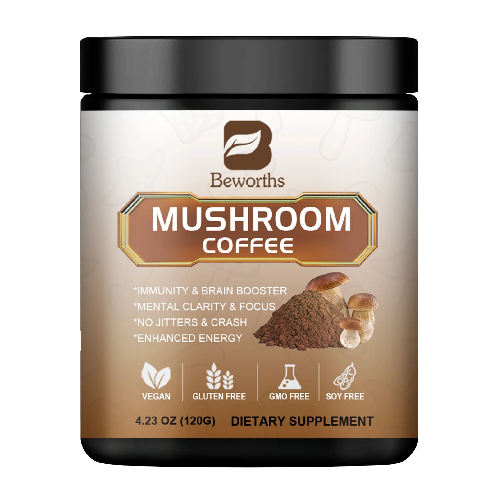 Mushroom Coffee 10 Mushroom Extract - Lion's Mane, Maitake for energy support