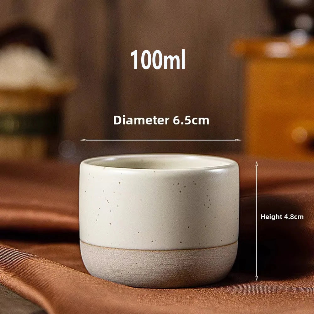 Ceramic Coffee Cup Handmade Ceramic Round Japanese Tea Cup Latte Tea
