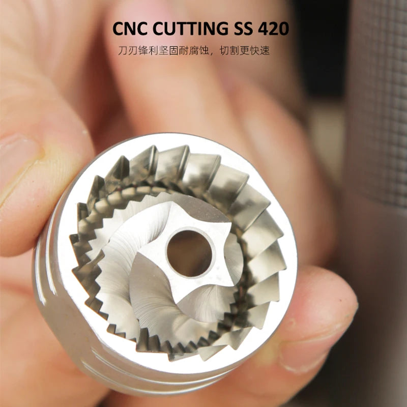 Professional Manual Coffee Grinder Upgrade All-metal Body Portable Grinder