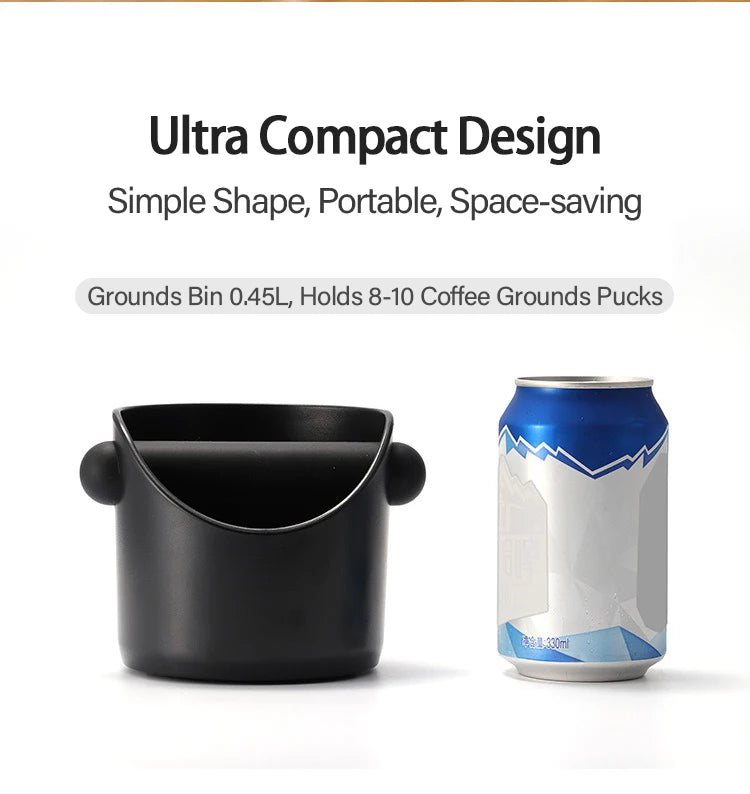 Coffee Knock Box Espresso Grounds Container Anti Slip Dump Bin Barista