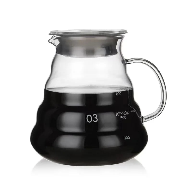 Glass Coffee Pot With Filter Drip Brewing Hot Brewer Cloud Shaped Kettle Coffee