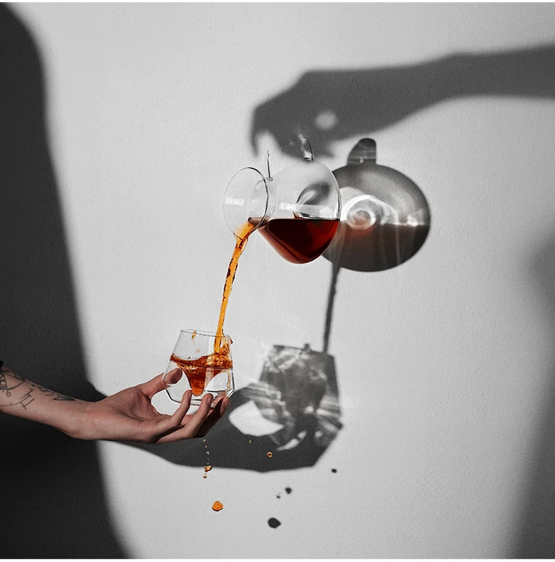 Pour Over Coffee Maker Coffee Server Glass Coffee Dripper for Home Brewing