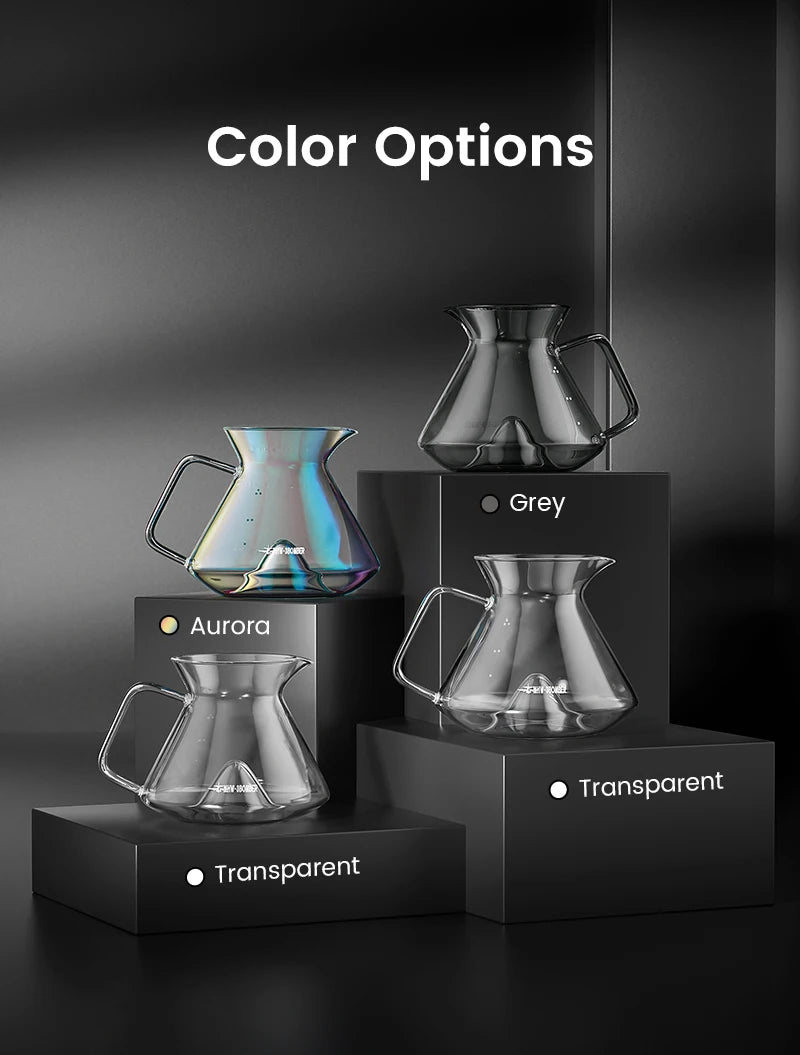 Pour Over Coffee Maker Coffee Server Glass Coffee Dripper for Home Brewing
